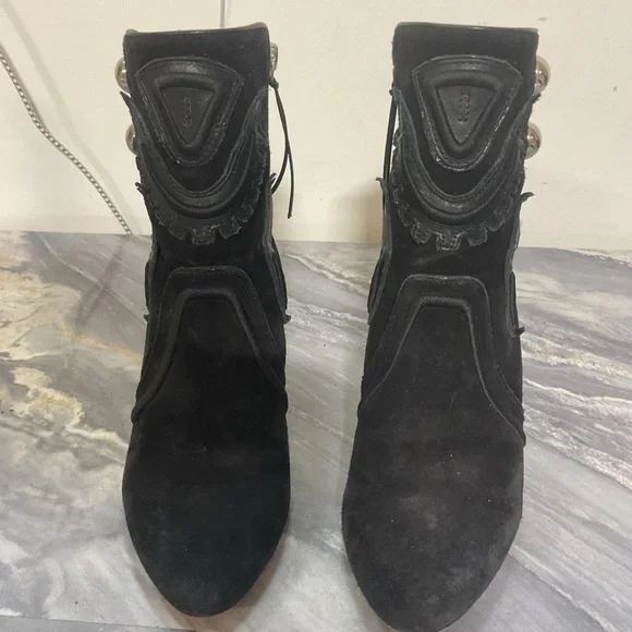 Isabel Marant Leather & Ankle Boots Size 37 - Picture 4 of 16